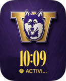 Washington Huskies watch face preview for Apple Watch