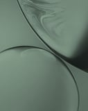 Apple-inspired minimalist watch face featuring soft green curves and a smooth gradient