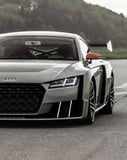 Audi TT RS-inspired Apple Watch face showcasing its bold front grille and sharp headlights