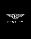 Bentley luxury watch face featuring the iconic "B" logo with wings on a sleek black background
