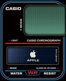 Casio Chronograph watch face preview for Apple Watch