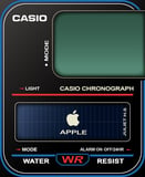 Casio Apple watch face preview for Apple Watch