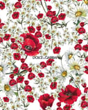 Dolce & Gabbana-inspired floral Apple Watch face with red poppies and white daisies