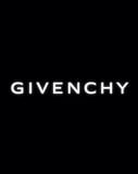 A watch face featuring the Givenchy logo with a glowing effect on a black background.