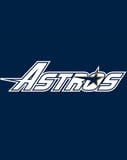 Houston Astros watch face featuring the team’s logo with a star on a dark blue background.
