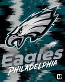 Philadelphia Eagles logo with a bold digital background, featured on a watch face.