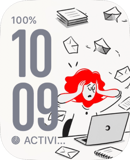 Work Mess watch face preview for Apple Watch