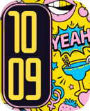 Yeah Pop watch face preview for Apple Watch