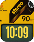 Yellow Stereo Cassette watch face preview for Apple Watch